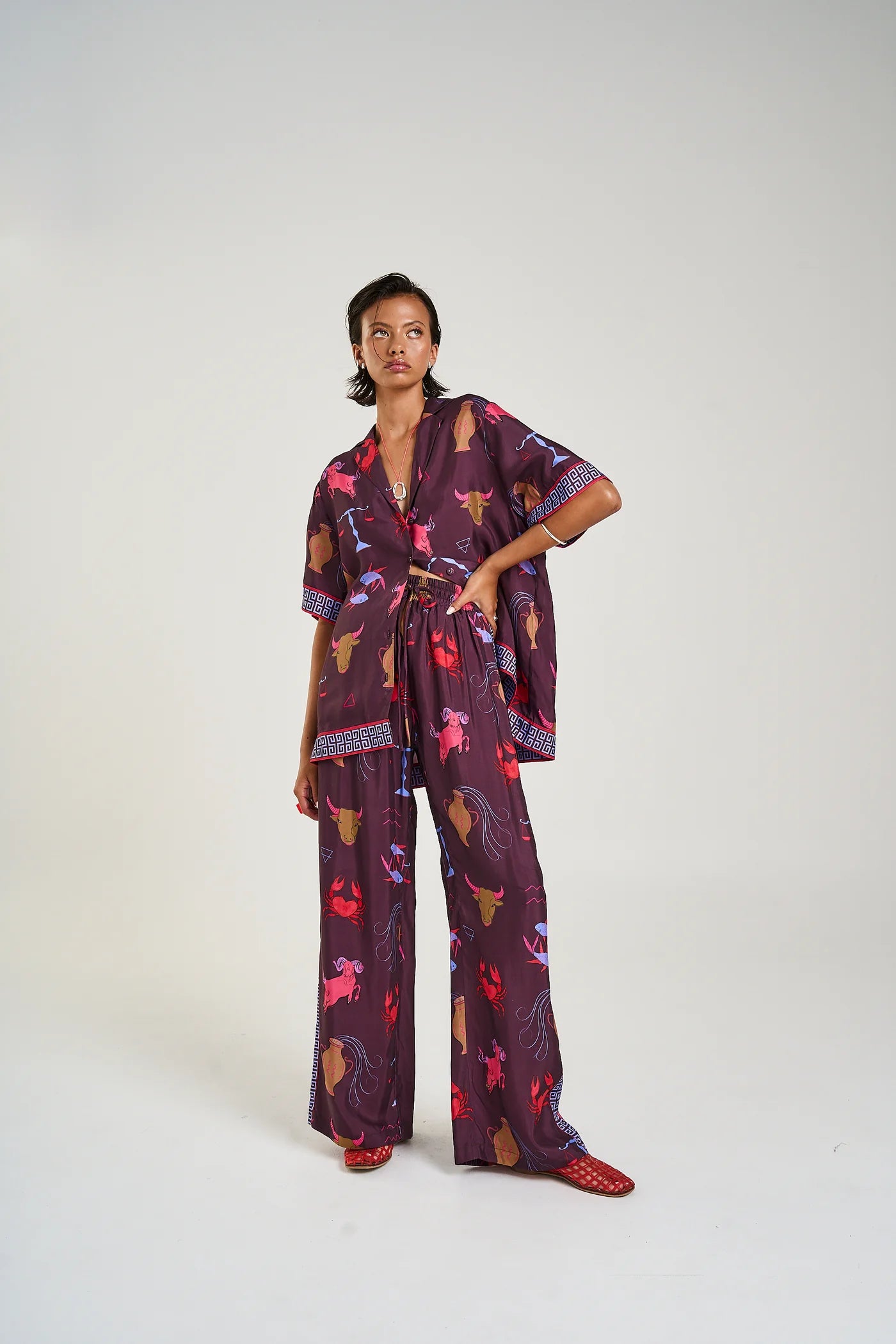 Summi Summi | Button Up SS Shirt - Zodiac