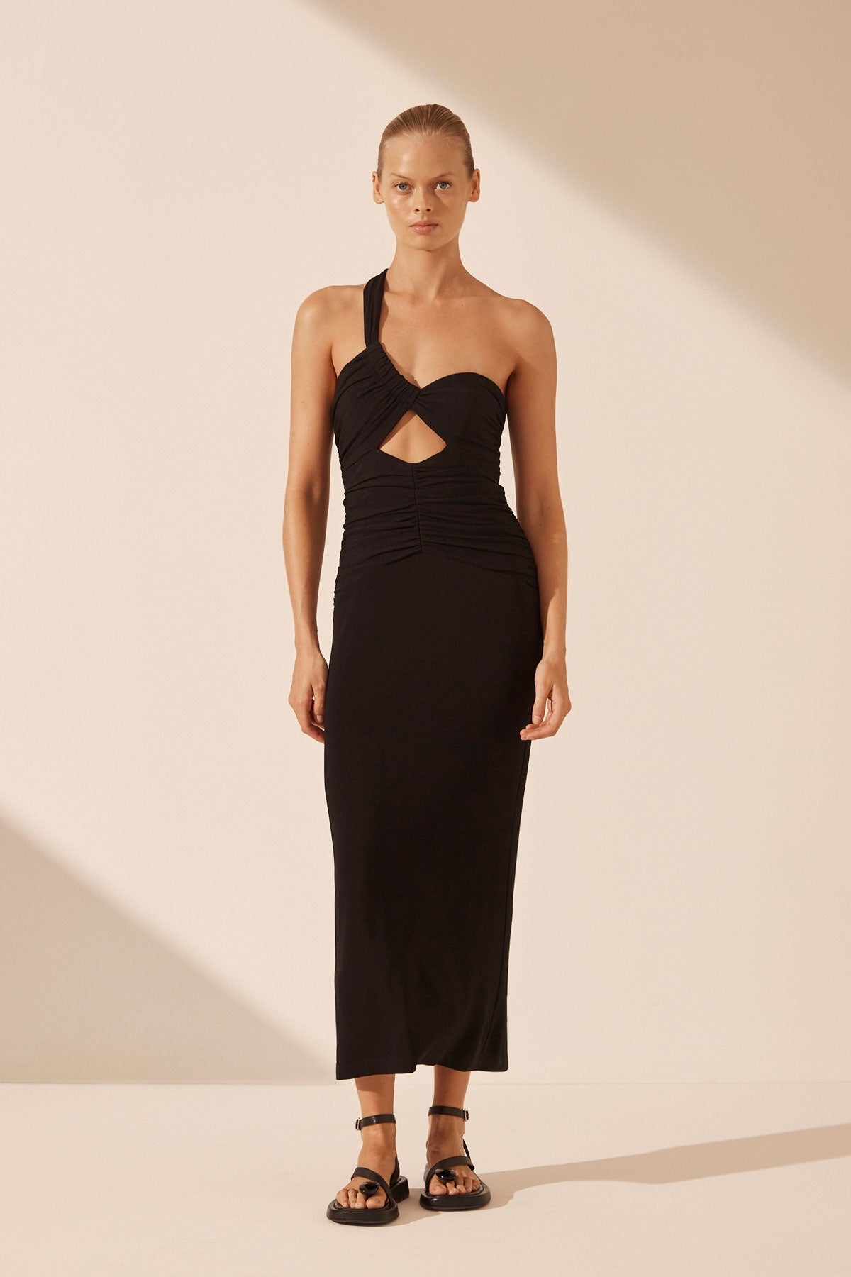 Shona Joy | Yvette One Shoulder Midi Dress