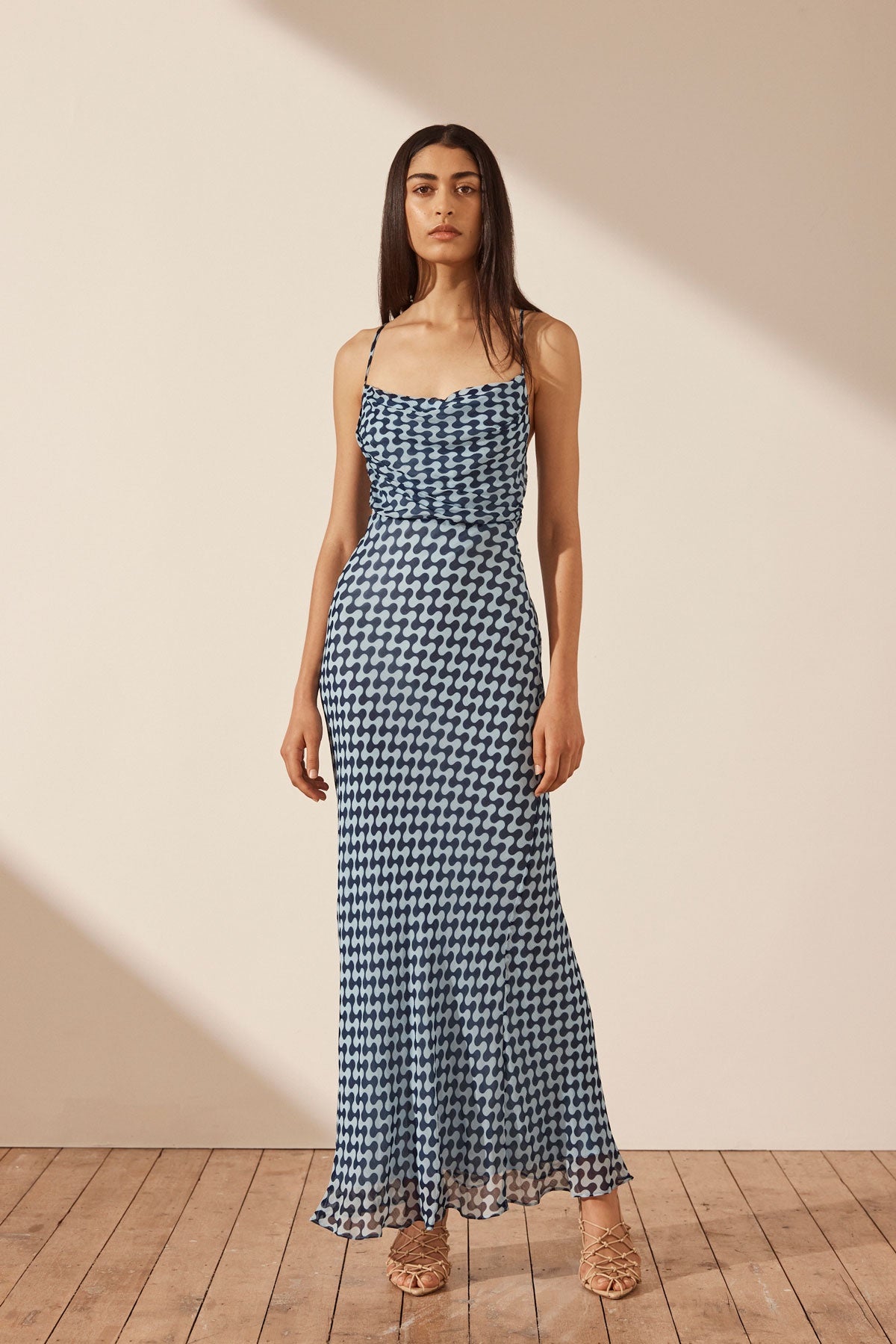 Shona Joy | Elina Lace Back Bias Maxi Dress