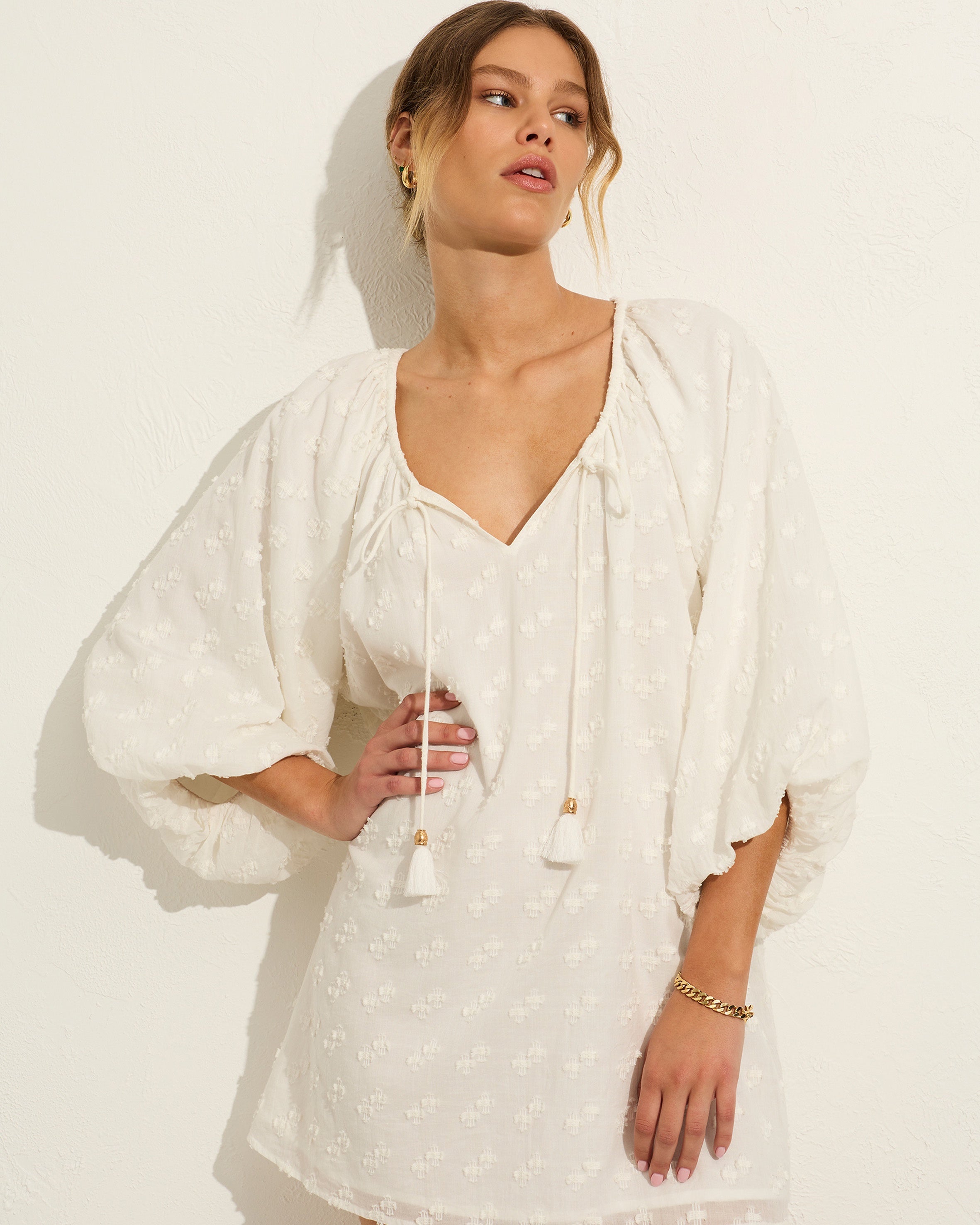 Auguste | Cora Mini Dress - Off White