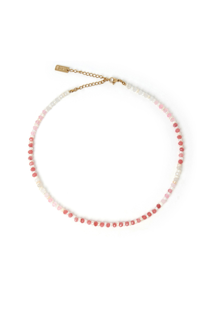 Arms Of Eve | Bloom Pearl and Gemstone Necklace - Watermelon