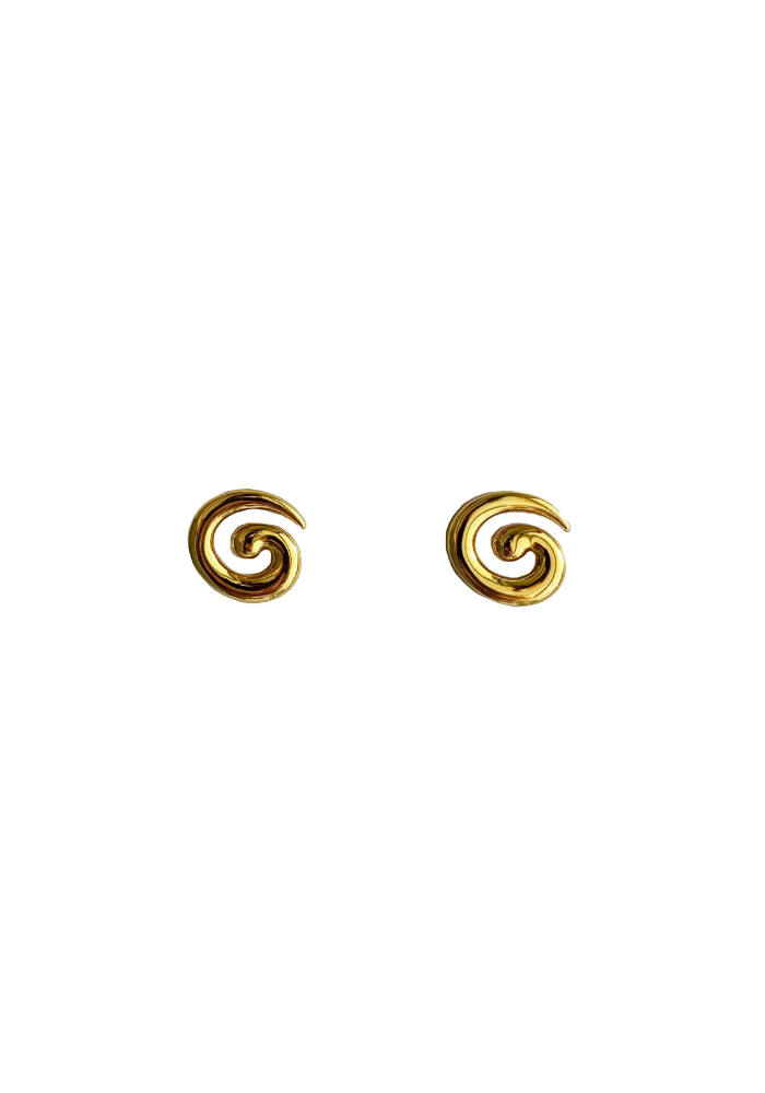 Briwok | Mini Swirl Earrings - Gold